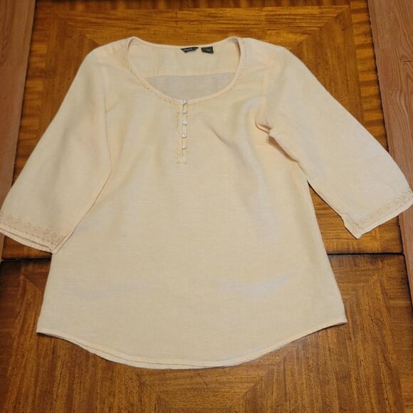 Eddie Bauer Linen/Cotton Blend Tunic - Picture 1 of 12